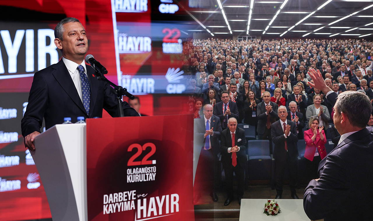 son dakika chpnin 22 olaganustu kurultayi basladi ozgur ozel guvensizlik oyu istedi yonetim dustu bin 127 delege sandik basinda p8KvH2JI