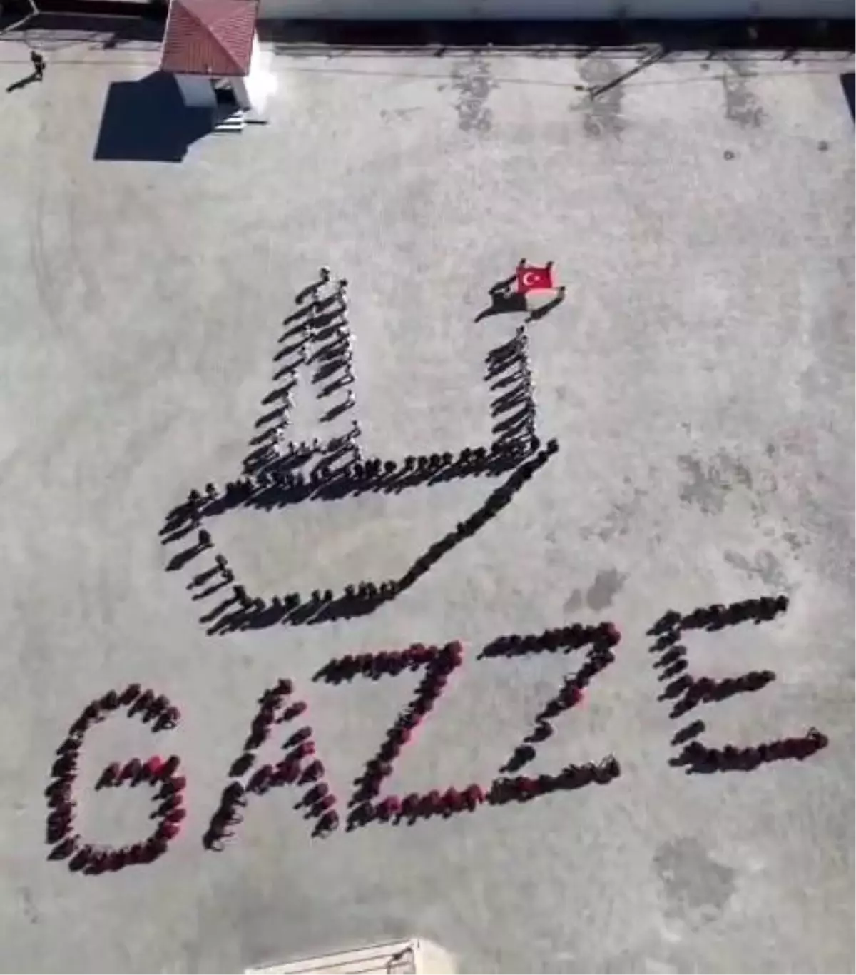 ogrencilerden gazzeye destek bedenleriyle gazze yazdilar lNJi69eP