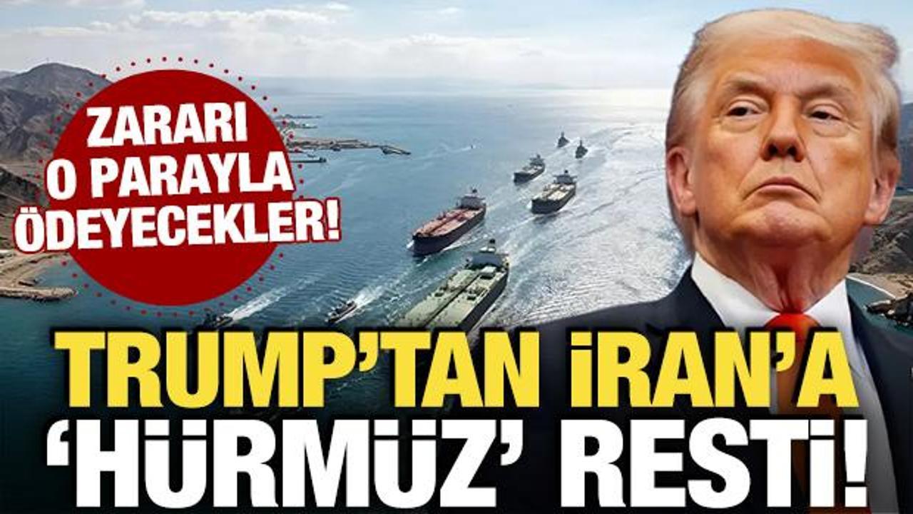 Trump’tan İran’a Hürmüz resti: ‘Dondurulmuş varlıklarından karşılanacak’ Haber gorseli
